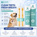 Silicone Pet Toothbrush Set for Cats & Dogs, Dental Care Cleaning Kit