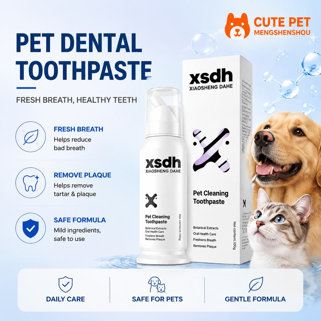 Probiotischer Zahn-Mousse für Hunde & Katzen | Essbarer Zahnreinigungs-Schaum OEM