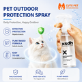 Outdoor-Schutzspray für Katzen & Hunde – Tragbares Insektenschutzmittel für Haustiere gegen Mücken und Insekten